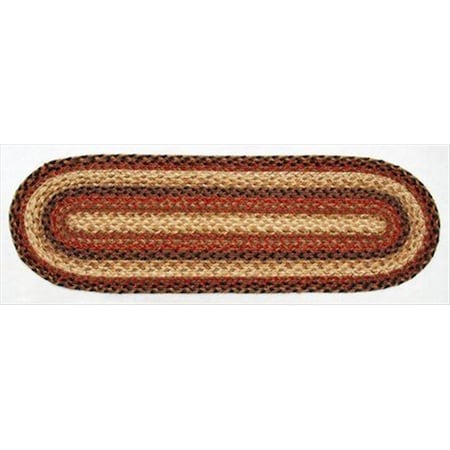 Homespice Decor Russet Hudson Jute Braided Rugs - Table Runner - Oval 571045